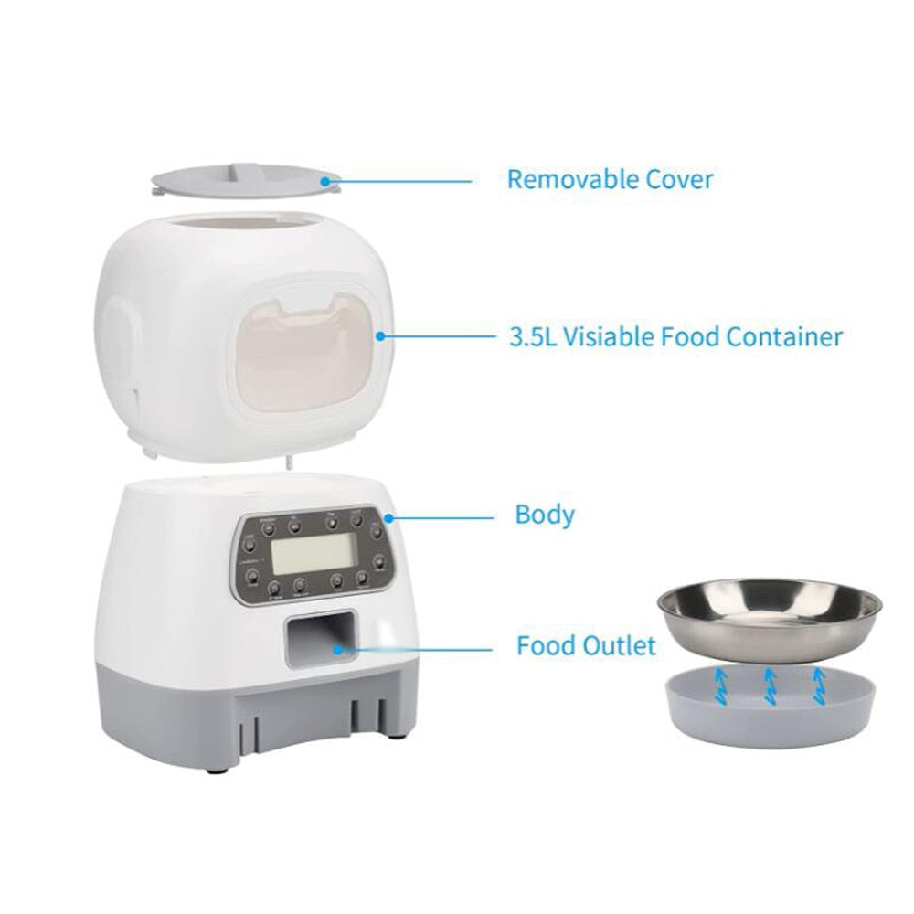 LitosPet - 3.5L Automatic Pet Feeder